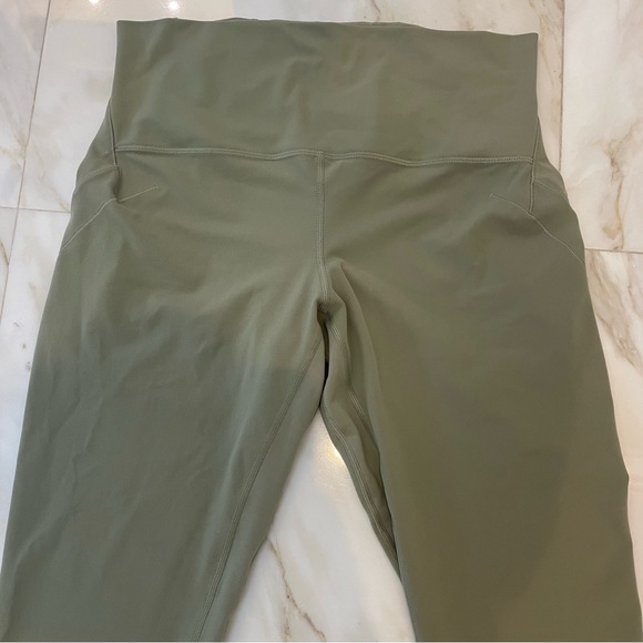 Lululemon leggings Nulu fold high rise leggings 25” inseam rosemary green soft - Picture 3 of 12